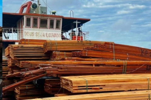 Marinha apreende embarcações com madeira irregular no Baixo Tocantins