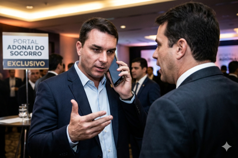 Áudio vazado expõe cobrança milionária de Flávio Bolsonaro a dono de banco