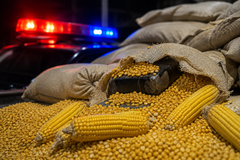 Polícia Civil apreende cerca de 1,36 tonelada de cocaína escondida em carga de milho no Pará